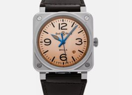 Bell & Ross BR 03 BR03A-GB-ST/SCA (2025) - Beige dial 42 mm Steel case