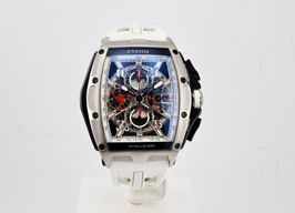 Cvstos Challenge CVT-CHR3-WHITE-5NBKTT-1000 (2024) - Transparent dial 45 mm Steel case