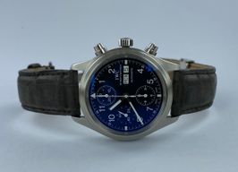 IWC Pilot Spitfire Chronograph IW387812 (2006) - Silver dial 43 mm Steel case