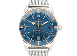 Breitling Superocean Heritage 42 UB2010 (2023) - Blue dial 42 mm Gold/Steel case