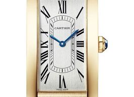 Cartier Tank Américaine WGTA0300 (2026) - Silver dial 24 mm Yellow Gold case