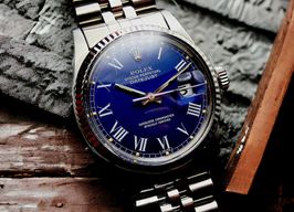 Rolex Datejust 36 16014 (1984) - Blauw wijzerplaat 36mm Staal