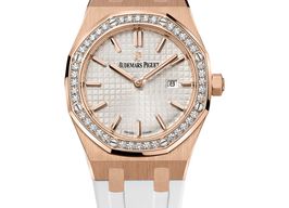 Audemars Piguet Royal Oak Lady 67651OR.ZZ.D010CA.01 (2025) - Silver dial 33 mm Rose Gold case