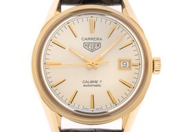 TAG Heuer Carrera Calibre 7 WAR2140.FC8159 (2017) - Silver dial 39 mm Yellow Gold case