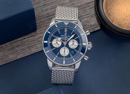 Breitling Superocean Heritage II Chronograph AB0162161C1A1 (Onbekend (willekeurig serienummer)) - Blauw wijzerplaat 44mm Staal