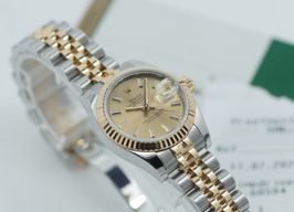 Rolex Lady-Datejust 179173 (2016) - Champagne dial 26 mm Gold/Steel case
