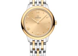 Omega De Ville 434.20.28.60.08.001 (2025) - Champagne wijzerplaat 28mm Goud/Staal
