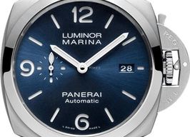 Panerai Luminor Marina PAM01313 (2024) - Blauw wijzerplaat 44mm Staal