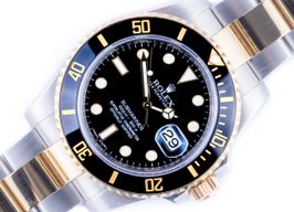 Rolex Submariner Date 116613LN (2015) - Black dial 40 mm Gold/Steel case