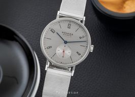 NOMOS Tangente Neomatik 141 (Onbekend (willekeurig serienummer)) - Zilver wijzerplaat 39mm Staal