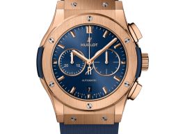 Hublot Classic Fusion Chronograph 541.OX.7180.RX (2026) - Blauw wijzerplaat 42mm Roségoud