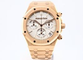 Audemars Piguet Royal Oak Chronograph 26240OR.OO.1320OR.03 (2022) - Zilver wijzerplaat 41mm Roségoud