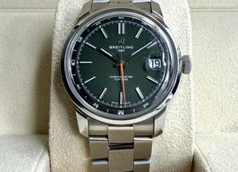 Breitling Top Time AB3113171L1A1 (2025) - Green dial 38 mm Steel case