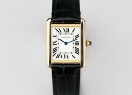 Cartier Tank Solo W1018755 (2018) - Wit wijzerplaat 31mm Geelgoud