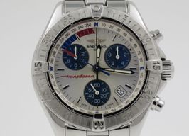 Breitling Transocean Chronograph A53340 (2004) - Silver dial 42 mm Steel case