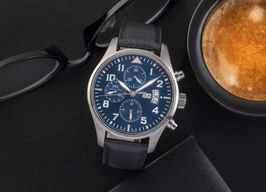 IWC Pilot Chronograph IW377706 (Unknown (random serial)) - Blue dial 43 mm Steel case