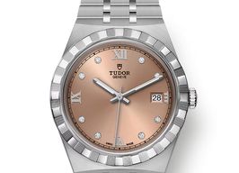 Tudor Royal 28500-0009 (2024) - Roze wijzerplaat 38mm Staal