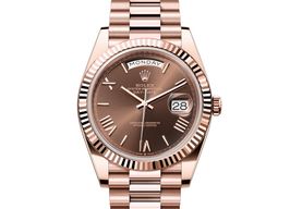 Rolex Day-Date 40 228235-0002 (2024) - Brown dial 40 mm Rose Gold case