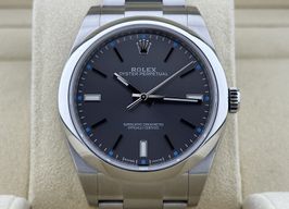 Rolex Oyster Perpetual 39 114300 (2015) - Grey dial 39 mm Steel case