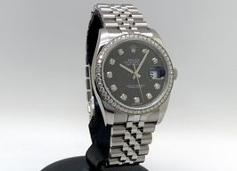 Rolex Datejust 36 116244 (2009) - Black dial 36 mm Steel case