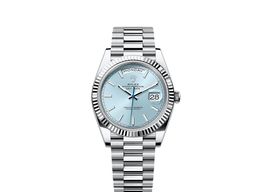 Rolex Day-Date 40 228236 (2025) - Blauw wijzerplaat 40mm Platina