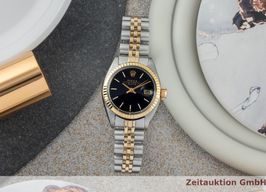 Rolex Lady-Datejust 6917 (1978) - Zwart wijzerplaat 26mm Goud/Staal