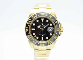 Rolex GMT-Master II 116718LN (2012) - Black dial 40 mm Yellow Gold case