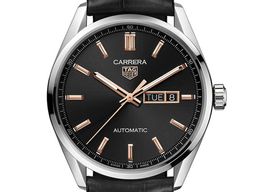 TAG Heuer Carrera Calibre 5 WBN2013.FC6503 (2024) - Zwart wijzerplaat 41mm Staal