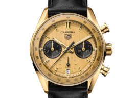 TAG Heuer Carrera CBS2240.FC8319 (2024) - Champagne wijzerplaat 39mm Geelgoud