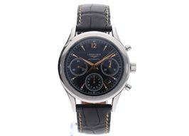 Longines Column-Wheel Chronograph L2.742.4.56.0 (2014) - Black dial 39 mm Steel case