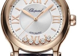 Chopard Happy Sport 275378-5001 (2025) - Zilver wijzerplaat 33mm Roségoud