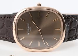Patek Philippe Golden Ellipse 3738/100 (2007) - Brown dial 32 mm Yellow Gold case