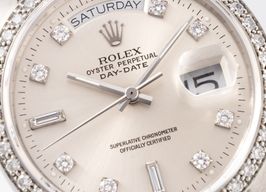 Rolex Day-Date 36 18048 (1988) - Silver dial 36 mm Yellow Gold case