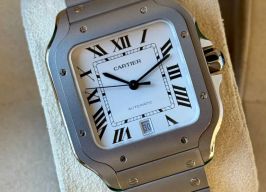 Cartier Santos WSSA0089 (2026) - White dial 39 mm Titanium case