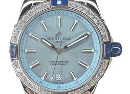 Breitling Chronomat 38 A17356531C1S1 (2023) - Blauw wijzerplaat 38mm Staal