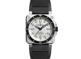 Bell & Ross BR 03-92 Steel BR0392-D-WH-ST/SRB (2024) - Wit wijzerplaat 43mm Staal