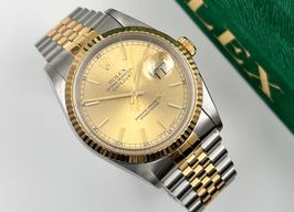 Rolex Datejust 36 16233 (2000) - Champagne dial 36 mm Gold/Steel case