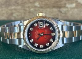 Rolex Lady-Datejust 69163 (1996) - Champagne wijzerplaat 26mm Goud/Staal
