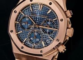 Audemars Piguet Royal Oak Chronograph 26240OR.OO.1320OR.05 (2024) - Blue dial 41 mm Rose Gold case