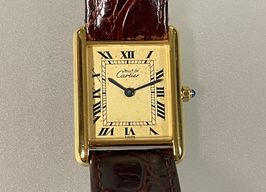 Cartier 21 Must de Cartier 590005 (1980) - Yellow dial 40 mm Silver case