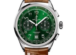 Breitling Premier AB0145371L1P1 (2026) - Groen wijzerplaat 42mm Staal