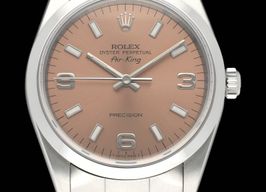 Rolex Air-King 14000 (1998) - Roze wijzerplaat 34mm Staal