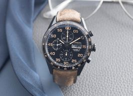 TAG Heuer Carrera Calibre 16 CV2A84.FC6394 (2024) - Black dial 43 mm Titanium case