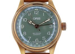 Oris Big Crown Pointer Date 01 754 7749 3167-07 5 17 66BR (2023) - Green dial 36 mm Bronze case