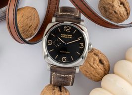 Panerai Radiomir 1940 3 Days Automatic PAM00619 (Onbekend (willekeurig serienummer)) - Bruin wijzerplaat 45mm Titanium