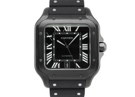 Cartier Santos WSSA0039 (2022) - Black dial 40 mm Steel case