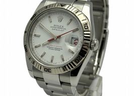 Rolex Datejust Turn-O-Graph 116264 (2005) - Wit wijzerplaat 36mm Staal