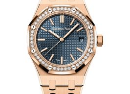 Audemars Piguet Royal Oak Selfwinding 15551OR.ZZ.1356OR.05 (2025) - Blauw wijzerplaat 37mm Roségoud