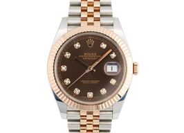 Rolex Datejust 41 126331 (2017) - Bruin wijzerplaat 41mm Goud/Staal