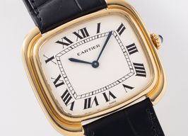 Cartier Vintage 9705 (1970) - White dial 35 mm Yellow Gold case